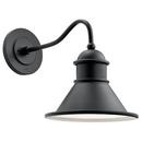 1-Light 150W Down Lighting Outdoor Wall Light in Black