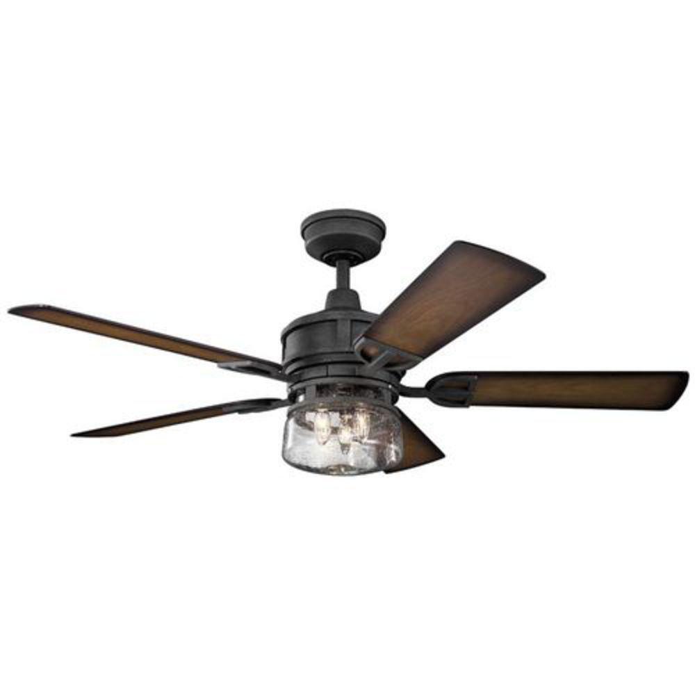 Kichler Lighting Distressed Black 60 in. 5-Blade Ceiling Fan 
