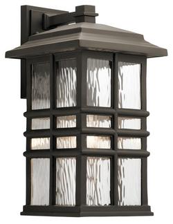 150W 1-Light Medium E-26 Incandescent Outdoor Wall Sconce in Olde Bronze