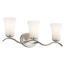 Kichler Lighting Brushed Nickel 100W 3-Light Medium E-26 LED Bath Light 
