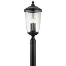 Kichler Lighting Textured Black 60W 3-Light Candelabra E-12 Incandescent Outdoor Post Lamp 