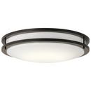 1-Light Flush Mount Ceiling Fixture in Olde Bronze