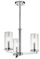 Kichler Lighting Chrome 40W 3-Light Semi-Flushmount Ceiling Fixture 