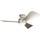 65W 3-Blade Ceiling Fan with 44 in. Blade Span in Brushed Nickel