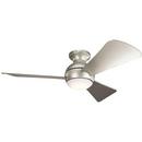 Kichler Lighting Brushed Nickel 65W 3-Blade Ceiling Fan with 44 in. Blade Span 