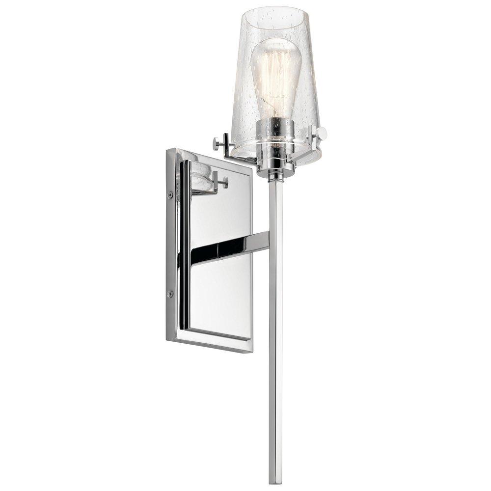 Kichler Lighting Chrome 1-Light 60W Medium E-26 Incandescent Wall Sconce 