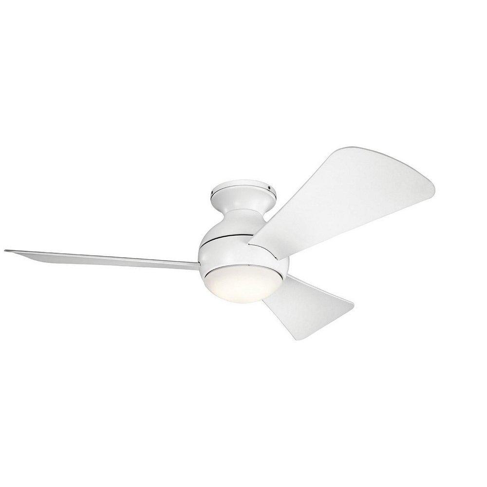 Kichler Lighting Matte White 65W 3-Blade Ceiling Fan with 44 in. Blade Span 