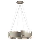 26-1/2 in. 120W 2-Light Integrated LED Chandelier in Satin Nickel