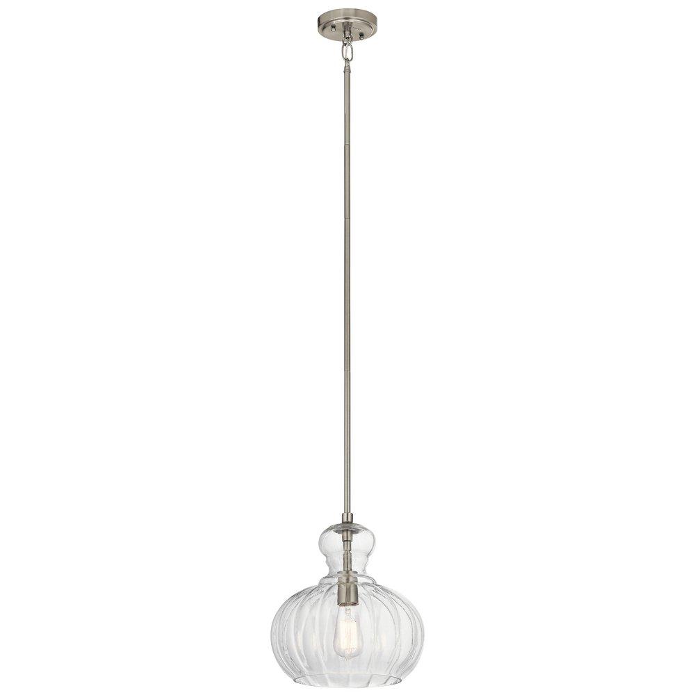 Kichler Lighting Brushed Nickel 60W 1-Light Pendant 