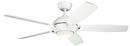 17W 5-Blade LED Ceiling Fan with 54 in. Blade Span in Matte White
