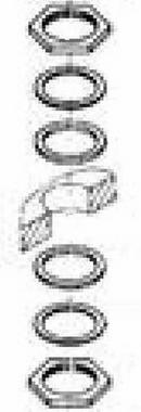 GROHE Polished Chrome Low Profile Handshower Mounting Set for 1660.772.002 Handshower 