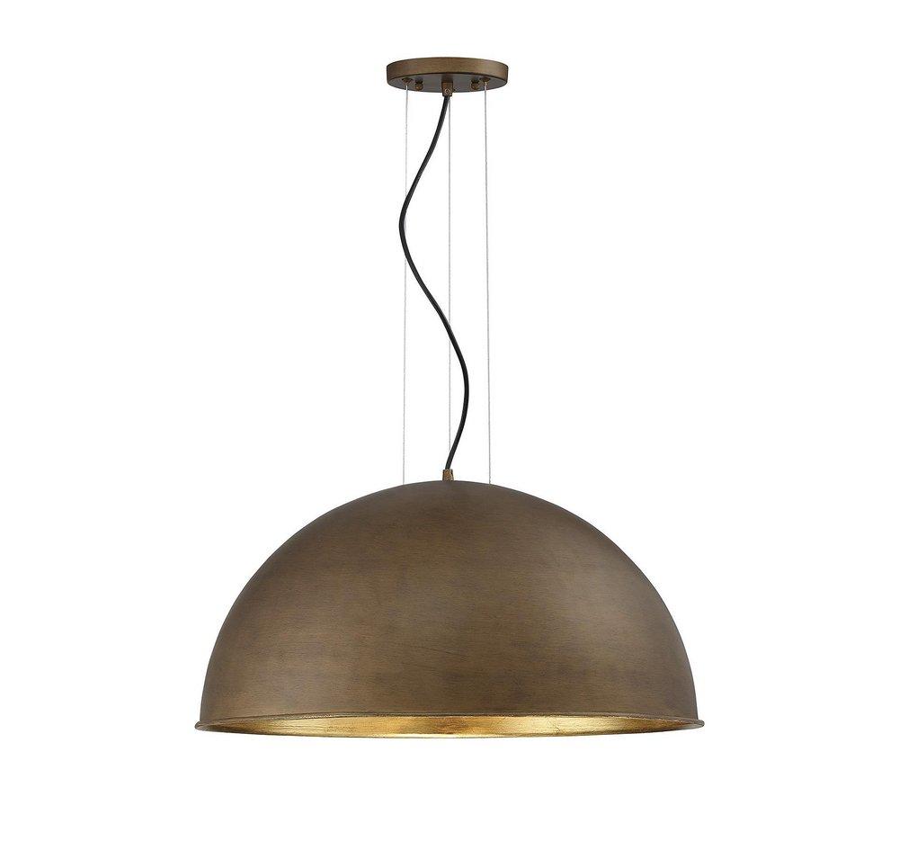 Savoy House Rubbed Bronze/Gold Leaf RUZI/SILE 3 100W MED PEND *SOMMER 