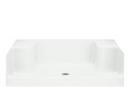 Sterling White 60 x 60 in. Shower Base with Seat 