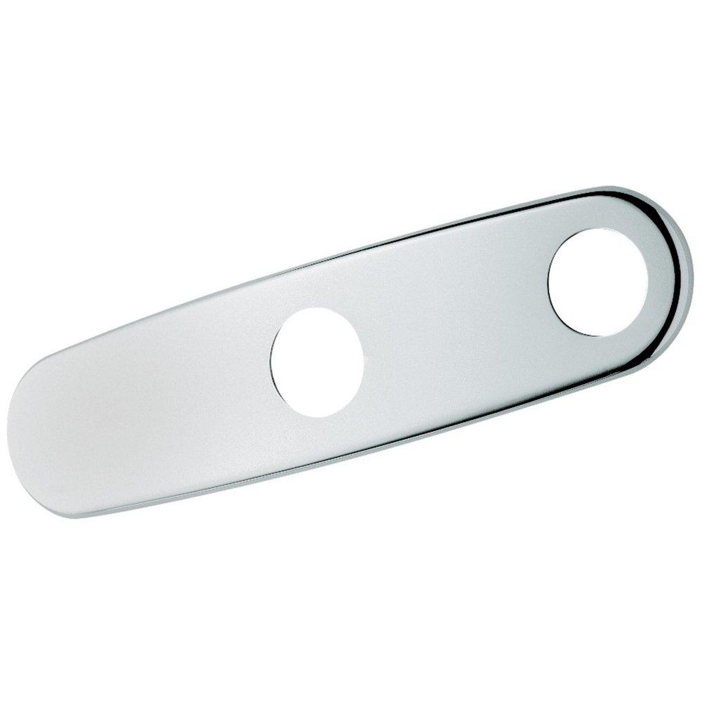 GROHE Chrome 10 in. 2-Hole Escutcheon 