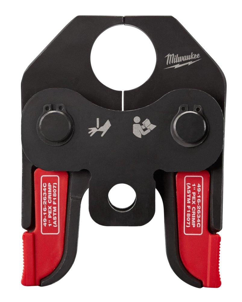 Milwaukee&reg; Red PEX Steel Crimp Jaw for 2674-20C and 2674-20P Press Tools in Red, Black and Metal 