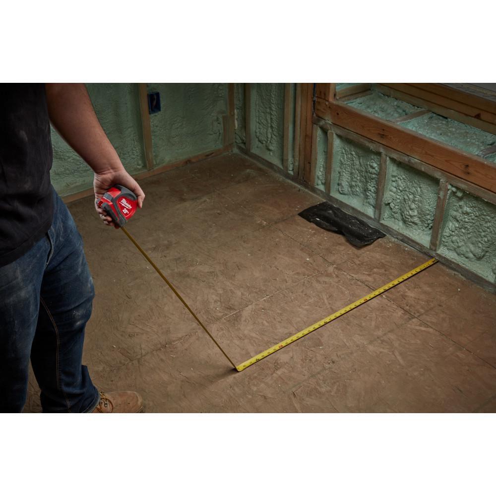 Milwaukee&reg; White Compact Tape Measure 