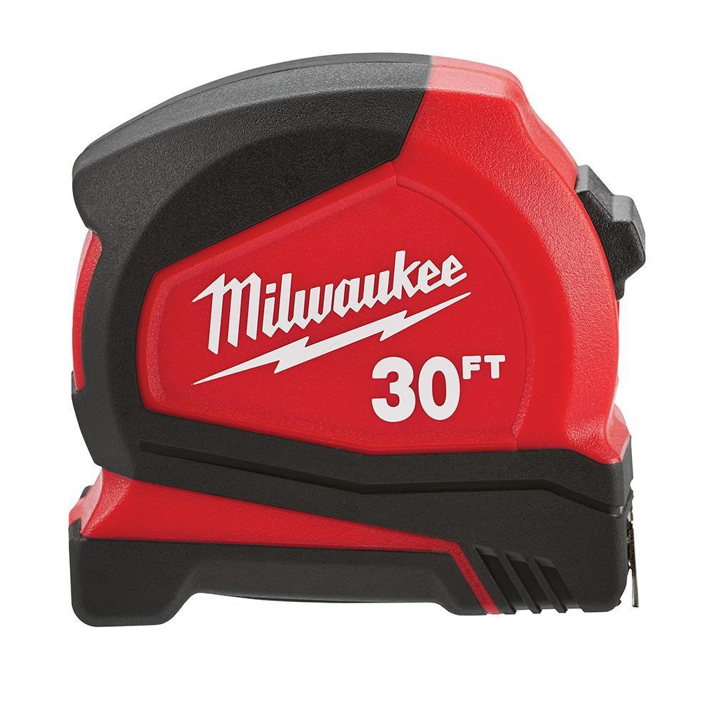 Milwaukee&reg; White Compact Tape Measure 