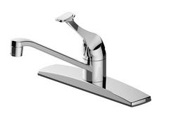 Single Handle Kitchen Faucet in Polished Chrome