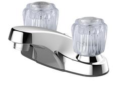 Two Handle Centerset Bathroom Sink Faucet in Polished Chrome