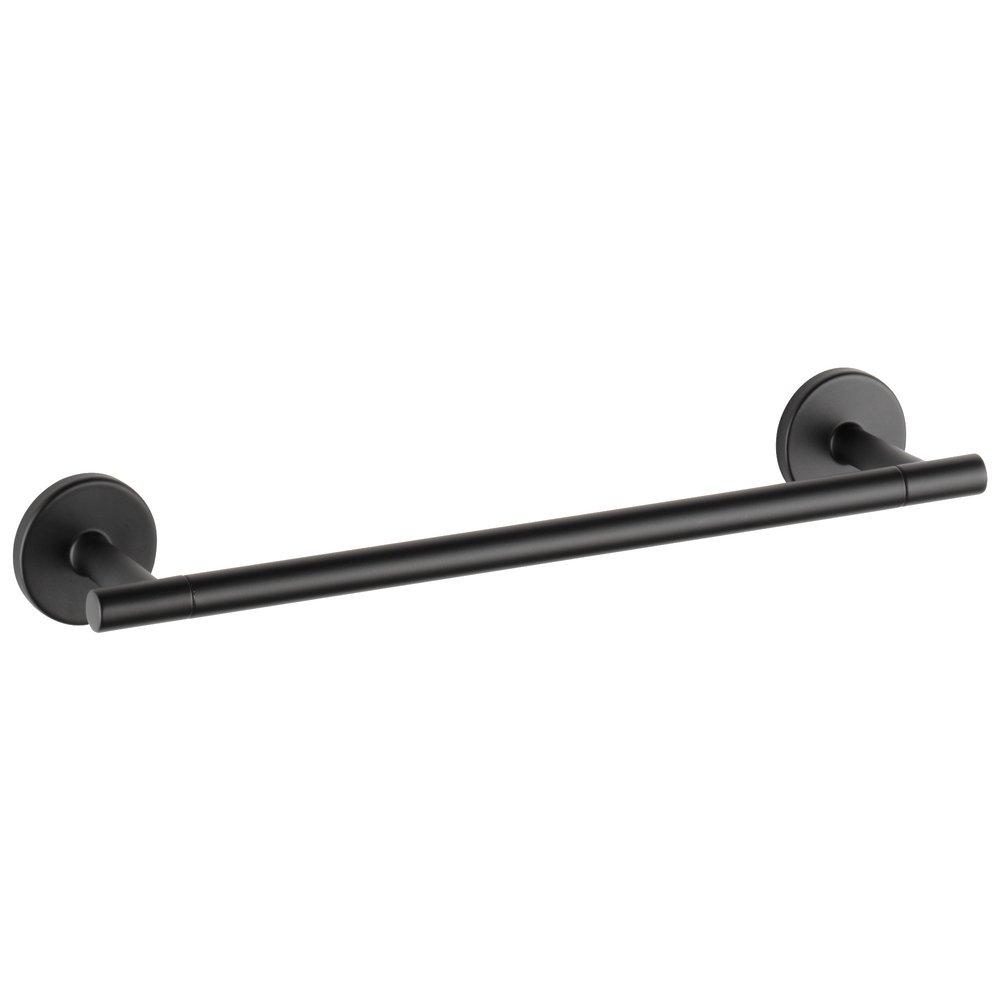 Delta Faucet Matte Black 12 in. Towel Bar 