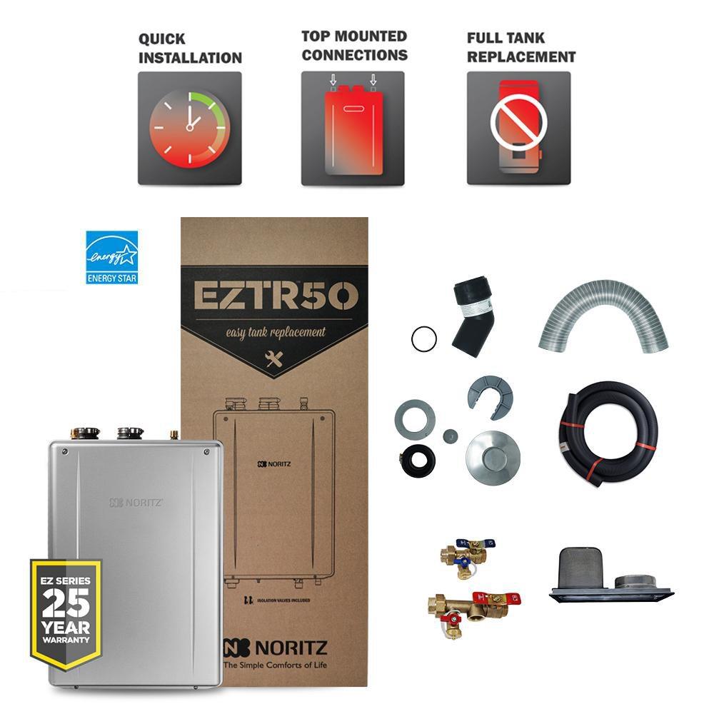 180 MBH Indoor or Outdoor Condensing 90W Natural Gas Tankless Water Heater  | Noritz America | Ferguson