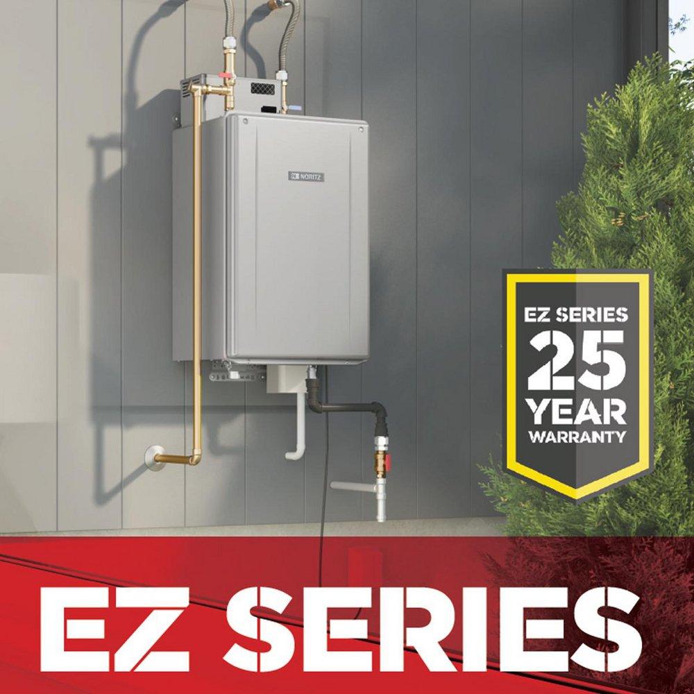 Noritz America Silver 199.9 MBH Indoor or Outdoor Condensing 90W Tankless Water Heater 