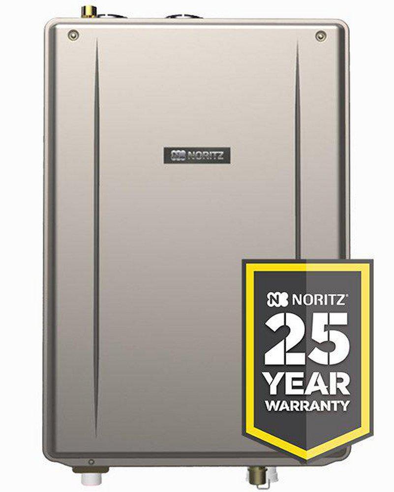Noritz America Silver 199.9 MBH Indoor or Outdoor Condensing 90W Tankless Water Heater 