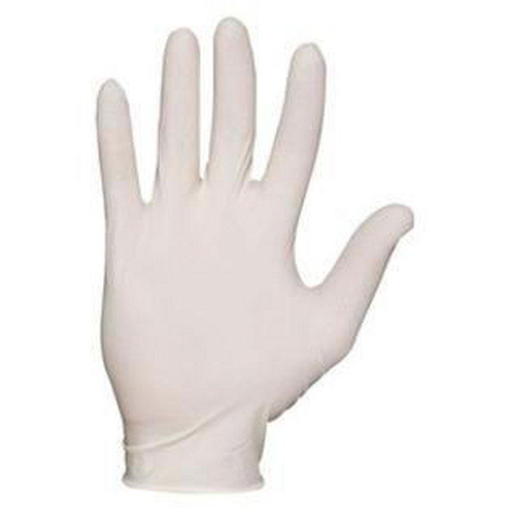 Liberty Glove & Safety Natural White 5 mil Powder Coated Latex Industrial Disposable Gloves in Natural White (Box of 100) 