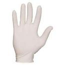 Size L 5 mil Powder Coated Latex Industrial Disposable Gloves in Natural White (Box of 100)
