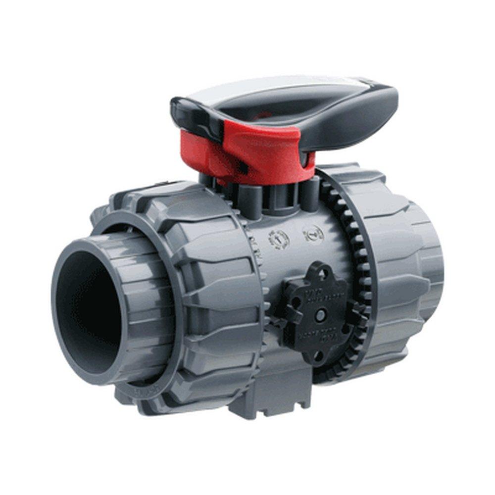 Midwesco Sim-Tech Socket Straight SDR 11 Polypropylene Union with Viton O-Ring Seal and PTFE Seat 