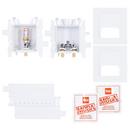 Oatey&reg; White 3-19/50 x 14-13/100 x 4-17/20 in. Kitchen Quarter-Turn Supply Box 