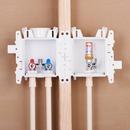 Oatey&reg; White 3-19/50 x 14-13/100 x 4-17/20 in. Kitchen Quarter-Turn Supply Box 