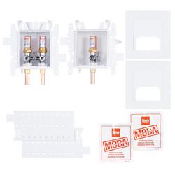 2-Valve + 1-Valve Copper (Male) Kitchen Supply Box with Hammer Arrestor