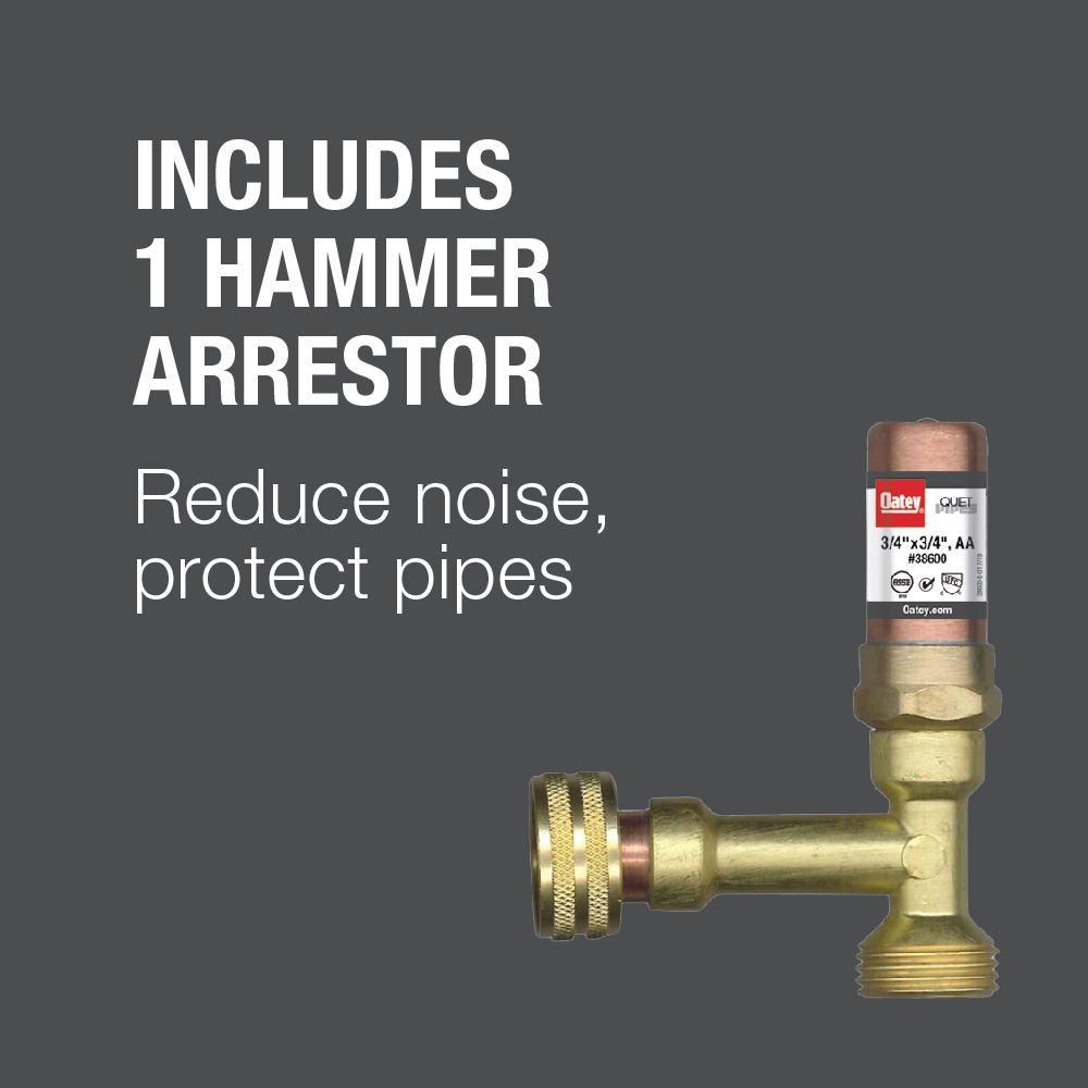 Oatey&reg; White Copper Ice Maker Supply Box with Hammer Arrestor 