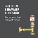 Oatey&reg; White Copper Ice Maker Supply Box with Hammer Arrestor 