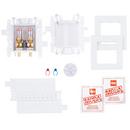 Oatey&reg; White Push-Connect Washing Machine Outlet Box with Hammer Arrestor and Standard Pack 