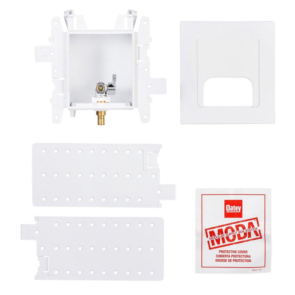 Oatey&reg; White Copper Toilet Supply Box 