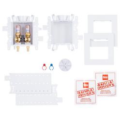 2+Valve Standard Drain F1807 PEX Washing Machine Supply Box with Hammer Arrestor