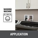 Oatey&reg; White Push-Connect Washing Machine Outlet Box with Hammer Arrestor and Standard Pack 
