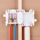 Oatey&reg; White Push-Connect Washing Machine Outlet Box with Hammer Arrestor and Standard Pack 