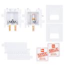 Oatey&reg; White 3-19/50 x 14-13/100 x 4-17/20 in. Kitchen Quarter-Turn Supply Box 