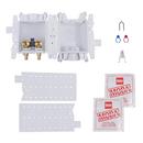 Oatey&reg; White Copper Washing Machine Outlet Box with Contractor Pack 