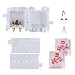 2+Valve Standard Drain F1807 PEX Washing Machine Supply Box, Contractor Pack