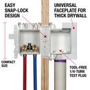 Oatey&reg; White Copper Washing Machine Outlet Box with Contractor Pack 