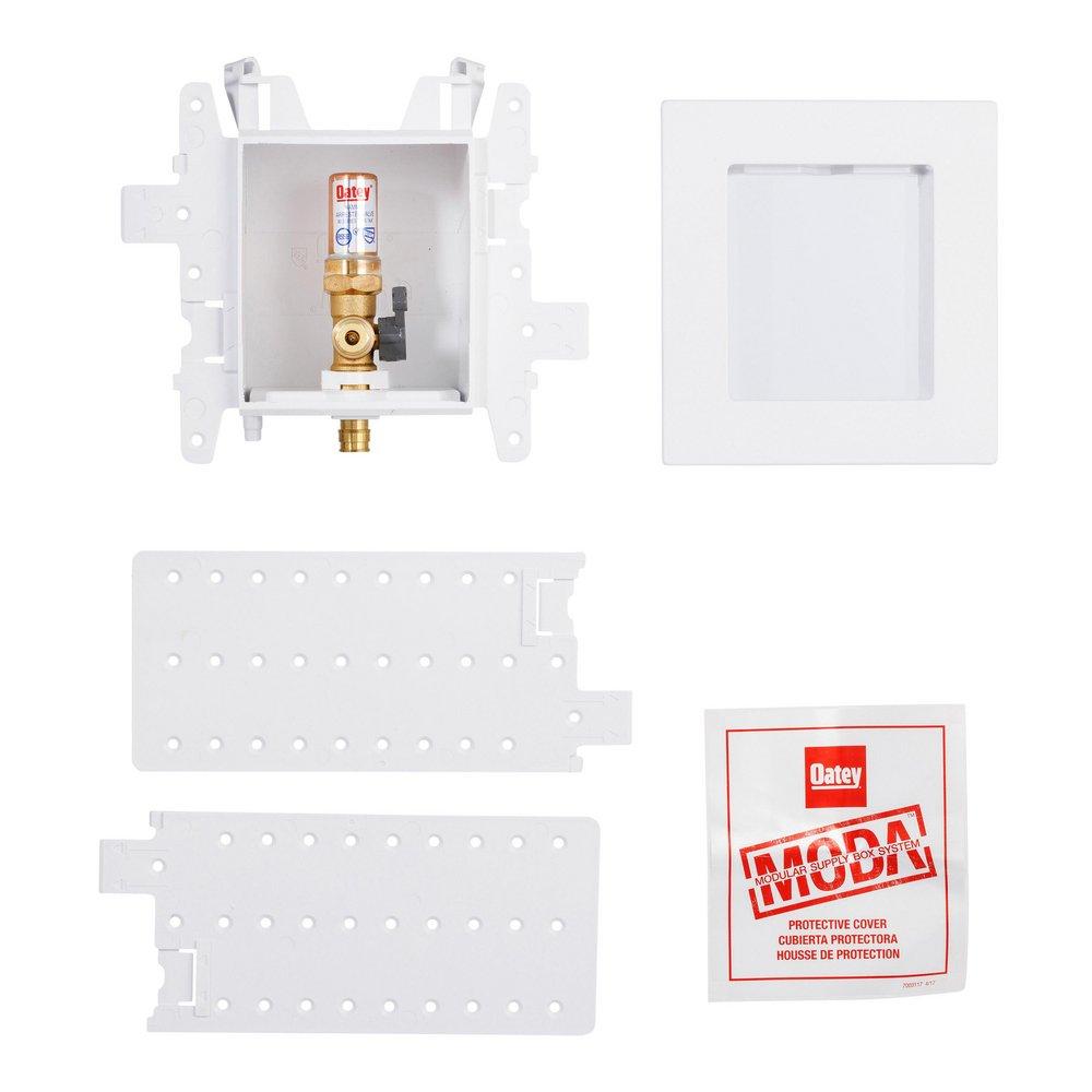 Oatey&reg; White 8 in x 4-17/20 in x 3-19/50 in Ice Maker Supply Box 