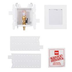1-Valve F1807 PEX (Brass) Ice Maker Supply Box with Hammer Arrestors