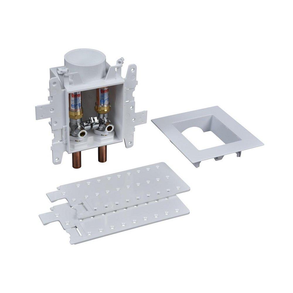 Oatey&reg; White Copper Lavatory Supply Box with Hammer Arrestor 
