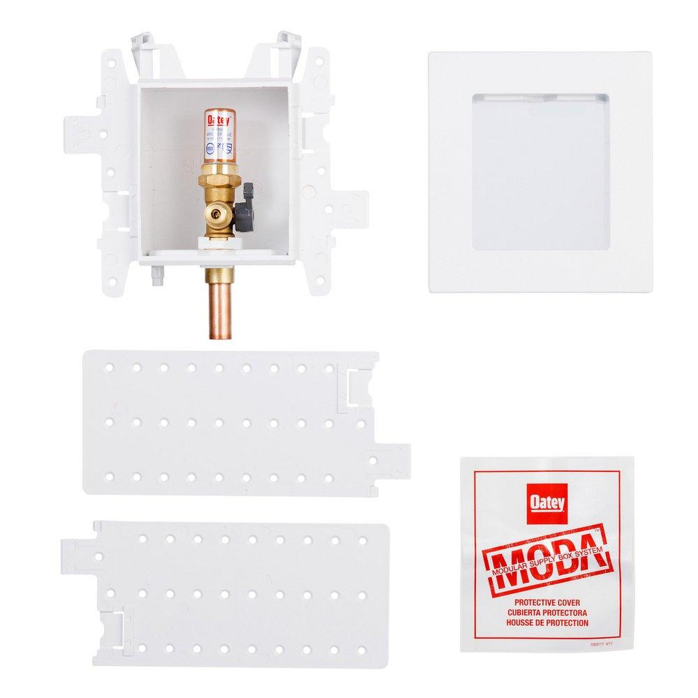 Oatey&reg; White 8 in x 4-17/20 in x 3-19/50 in Ice Maker Supply Box 