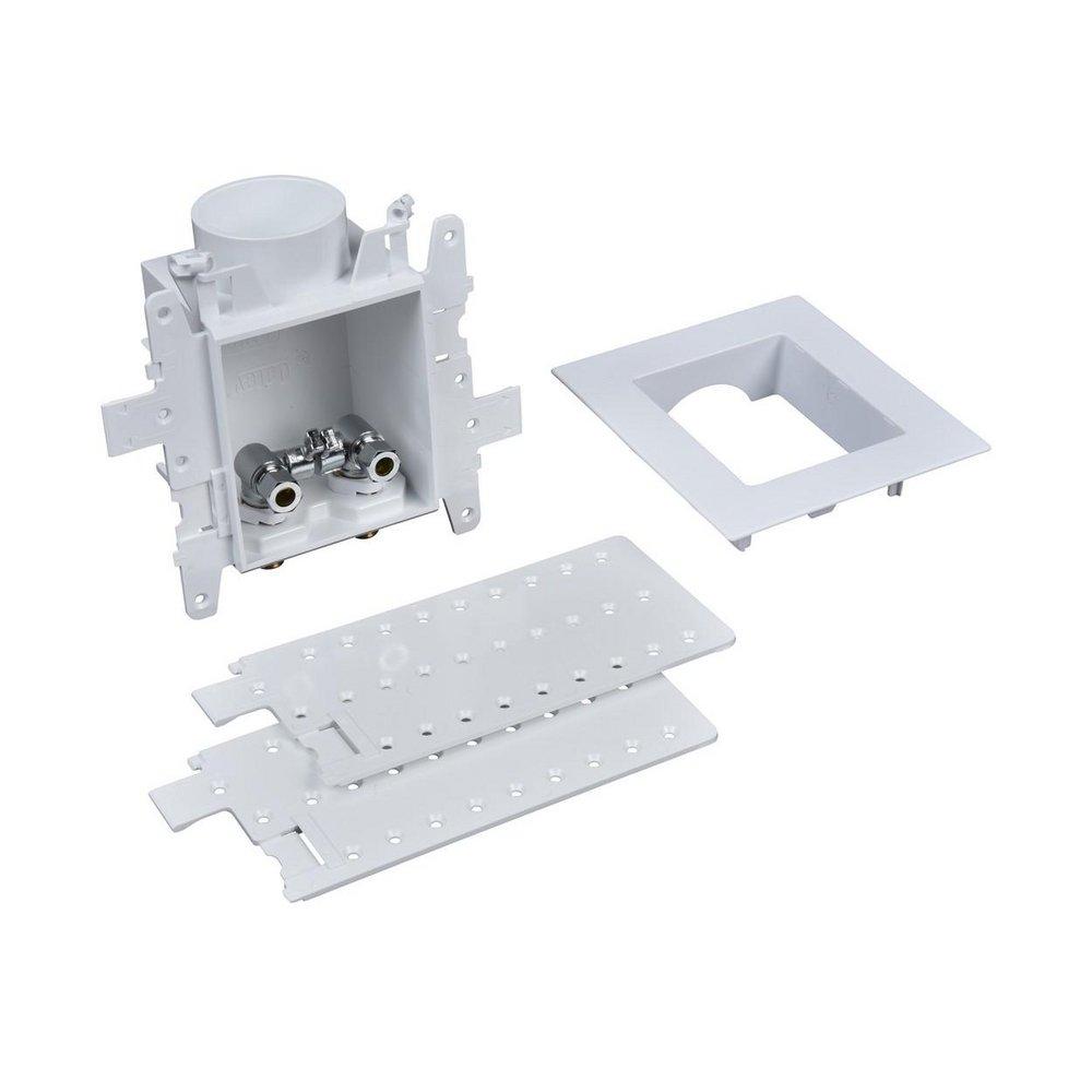 Oatey&reg; White Copper Lavatory Supply Box with Contractor Pack 