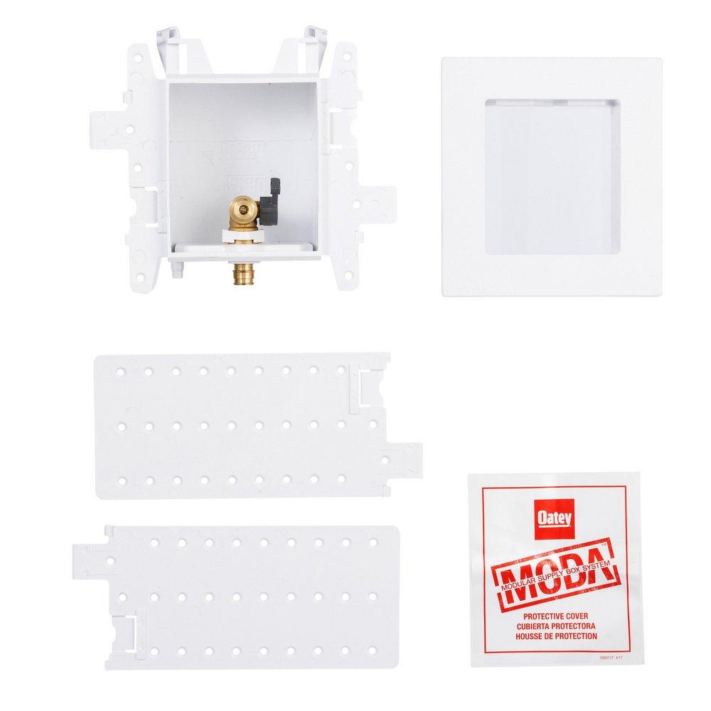 Oatey&reg; White Push-Connect Ice Maker Supply Box 